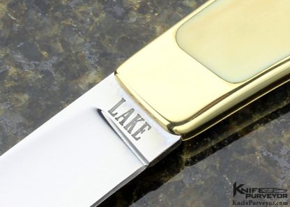 Ron Lake Custom Knife Brass Tail Lock - Image 2