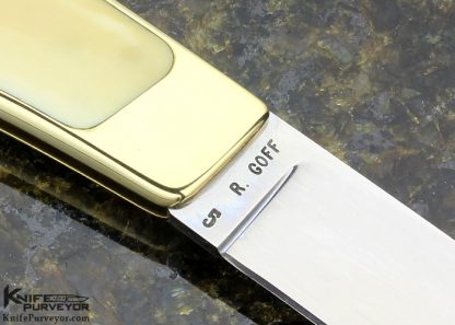 Ron Lake Custom Knife Brass Tail Lock - Image 5