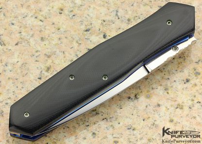 Nate Clark Custom Knife Black G10 D/A Auto Linerlock - Image 3