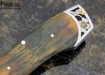 Scott Sawby Custom Knife Engraved by Marian Sawby Mammoth "Swift" Self Lock - Image 3