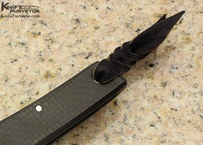 Ohta Knives Custom Knife Carbon Fiber Friction Folder - Image 3