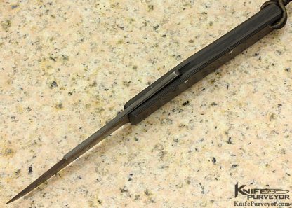 Ohta Knives Custom Knife Carbon Fiber Friction Folder - Image 5