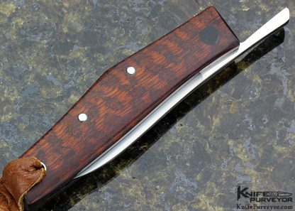 Ohta Knives Custom Knife Snake Wood Friction Folder - Image 4