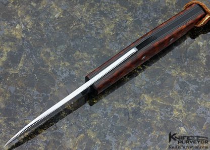 Ohta Knives Custom Knife Snake Wood Friction Folder - Image 5