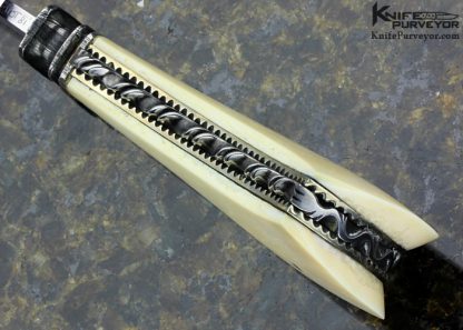 Jim Schmidt Custom Knife Sole Authorship Damascus Fixed Blade - Image 6