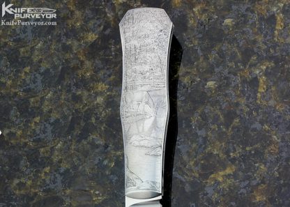 Steve Hoel Custom Knife Engraved by Steve Lindsay - Image 3