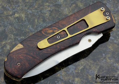 Bill Coffey Custom Knife Spalted Maple Linerlock - Image 3