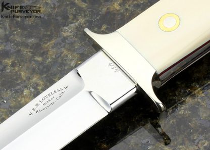 Bob Loveless Custom Knife Riverside Football Logo Fighter - Image 2