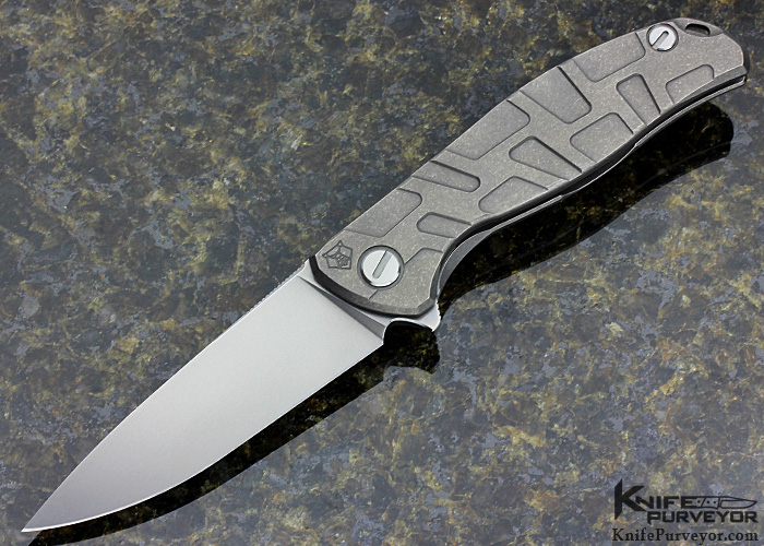 Igor Shirogorov Custom Knife Custom Flipper Titanium with Stainless ...