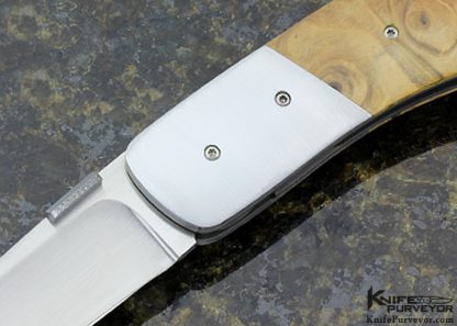 Jim Minnick Custom Knife Burlwood Linerlock - Image 2