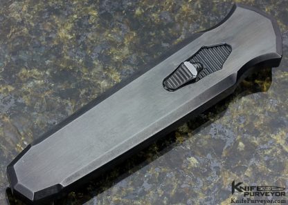 Jeff Harkins Custom Knife DLC Coated Stainless Steel Triton OTF Auto - Image 3