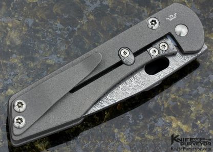 Juergen Schanz Custom Knife Bead Blasted Titanium DDPH 1 Frame Lock - Image 3