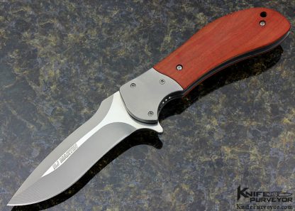 RJ Martin Custom Knife "Variable" Pink Ivory and Titanium Linerlock