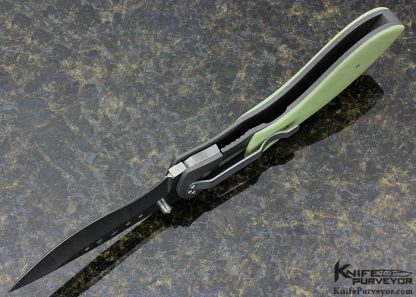 Aaron Frederick Custom Knife MoonGlow and Titanium Frame Lock - Image 6