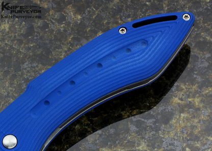 Todd Begg Custom Knife "Glimpse" Blue G10 Linerlock Flipper - Image 6