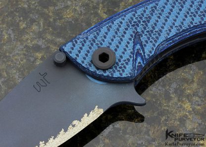 Warren Thomas Custom Knife Titanium and G10 Folding Knife - Image 2