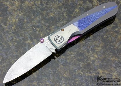 Michael Walker Custom Knife Damasteel & Titanium Liner Lock