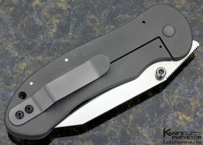 Phil Rose Custom Knife Bead Blasted Titanium BFK Frame Lock - Image 3