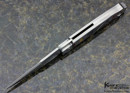 Keith Ouye Custom Knife Engraved by C.J. Cai "Torii" Linerlock - Image 8