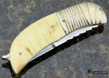 11 feb 2016 Rex Robinson Custom Knife Fluted Mammoth Auto Linerlock - Image 4