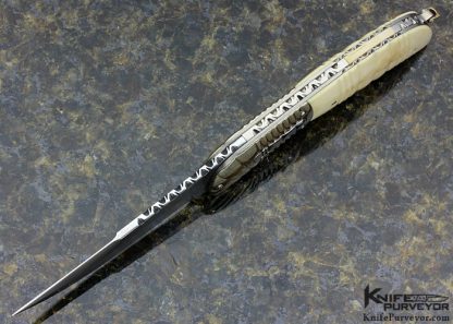 11 feb 2016 Rex Robinson Custom Knife Fluted Mammoth Auto Linerlock - Image 5