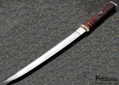 David Goldberg Custom Knife Sole Authorship "Suzumebachi The Hornet" Cocobolo Wood Dagger "Dagger Ijin"