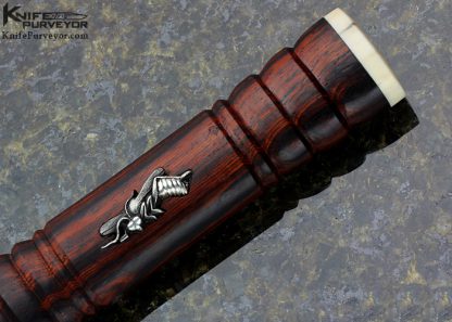 David Goldberg Custom Knife Sole Authorship "Suzumebachi The Hornet" Cocobolo Wood Dagger "Dagger Ijin" - Image 3