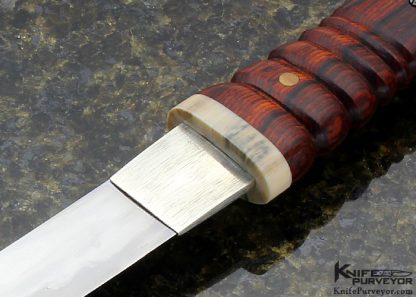 David Goldberg Custom Knife Sole Authorship "Suzumebachi The Hornet" Cocobolo Wood Dagger "Dagger Ijin" - Image 2