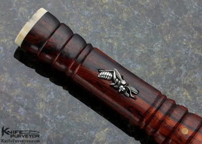 David Goldberg Custom Knife Sole Authorship "Suzumebachi The Hornet" Cocobolo Wood Dagger "Dagger Ijin" - Image 4