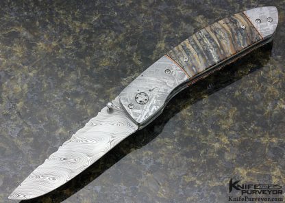 George Muller Custom Knife with Double Meteorite  Linerelock