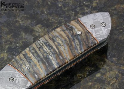 George Muller Custom Knife with Double Meteorite  Linerelock - Image 3