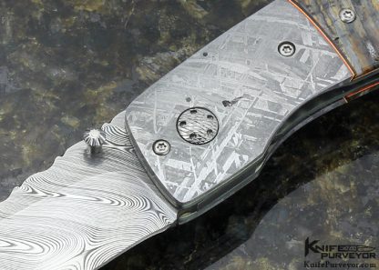 George Muller Custom Knife with Double Meteorite  Linerelock - Image 2