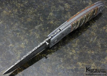 George Muller Custom Knife with Double Meteorite  Linerelock - Image 5