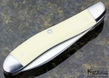 David Taber Custom Knife 2 Blade Serpentine Trapper - Image 4