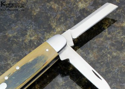 Doc Hagen Custom Knife 3 Blade  Lockback Whittler Slipjoint - Image 3