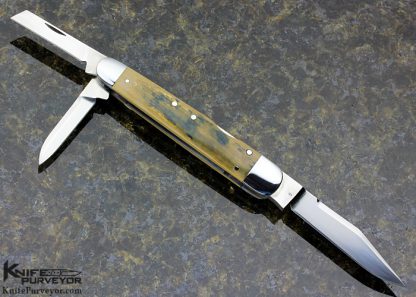 Doc Hagen Custom Knife 3 Blade  Lockback Whittler Slipjoint - Image 5