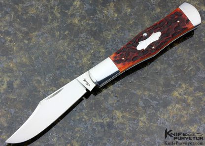 Eugene Shadley Custom Knife Clip Point Jigged Bone Coke Bottle Slipjoint