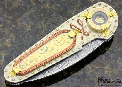 Van Barnett Custom Knife 2013 AKI Time Machine Linerlock - Image 4