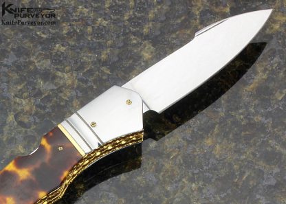 Salvatore Puddu Custom Knife Exotic Material Triple Bladed Lockback - Image 3