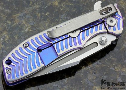 Tim Britton Custom Knife Machined Titanium "T-10" Frame Lock Flipper - Image 6