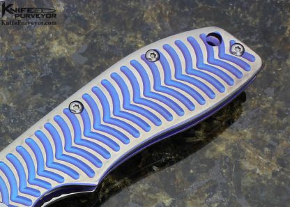 Tim Britton Custom Knife Machined Titanium "T-10" Frame Lock Flipper - Image 3