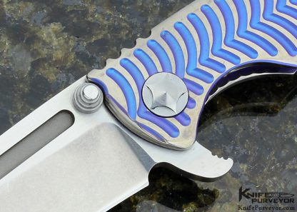 Tim Britton Custom Knife Machined Titanium "T-10" Frame Lock Flipper - Image 2