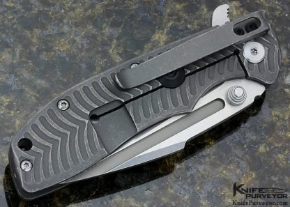 Tim Britton Custom Knife Machined and Anodized Titanium Frame Lock - Image 4