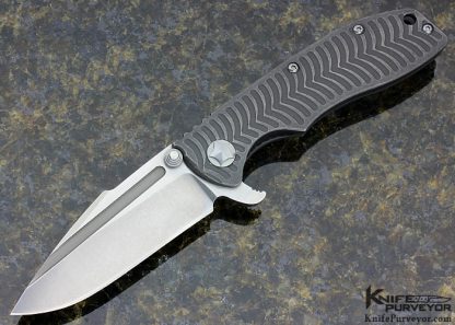 Tim Britton Custom Knife Machined and Anodized Titanium Frame Lock