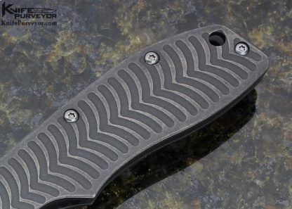 Tim Britton Custom Knife Machined and Anodized Titanium Frame Lock - Image 3