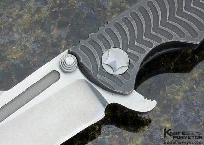 Tim Britton Custom Knife Machined and Anodized Titanium Frame Lock - Image 2