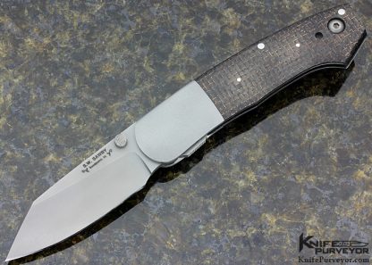 Scott Sawby Custom Knife Lightning Strike Carbon Fiber Combat Utility Knife