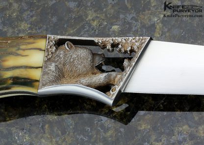 Josef Rusnak Custom Knife "Iratus" Carved Integral Hunter - Image 5