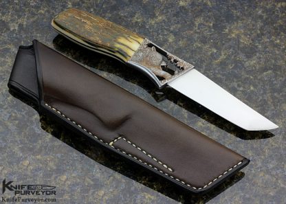 Josef Rusnak Custom Knife "Iratus" Carved Integral Hunter - Image 10