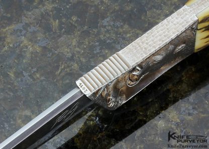 Josef Rusnak Custom Knife "Iratus" Carved Integral Hunter - Image 8